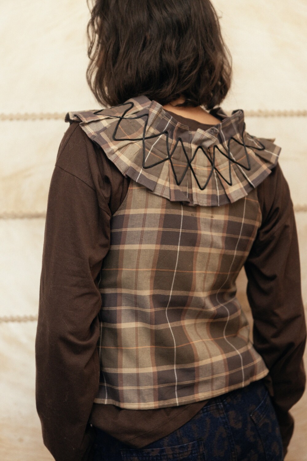 Dancing Queen top Verde / Camel