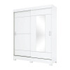 PLACARD 2 puertas Corredizas con Espejo Blanco N/A