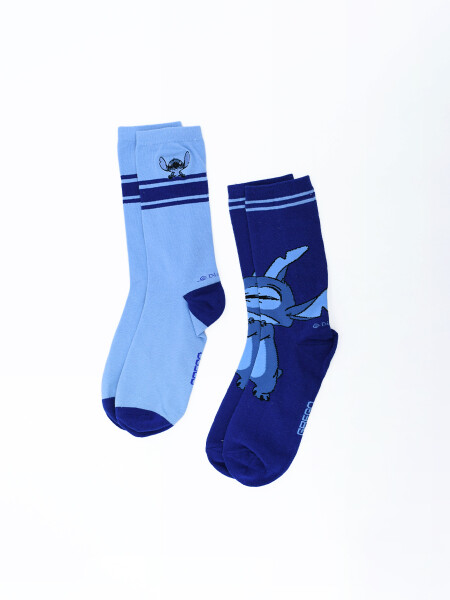 MEDIAS STITCH IS BLUE PACK X 2 VARIANTE 1