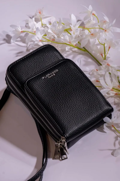 Cartera porta celular Negro