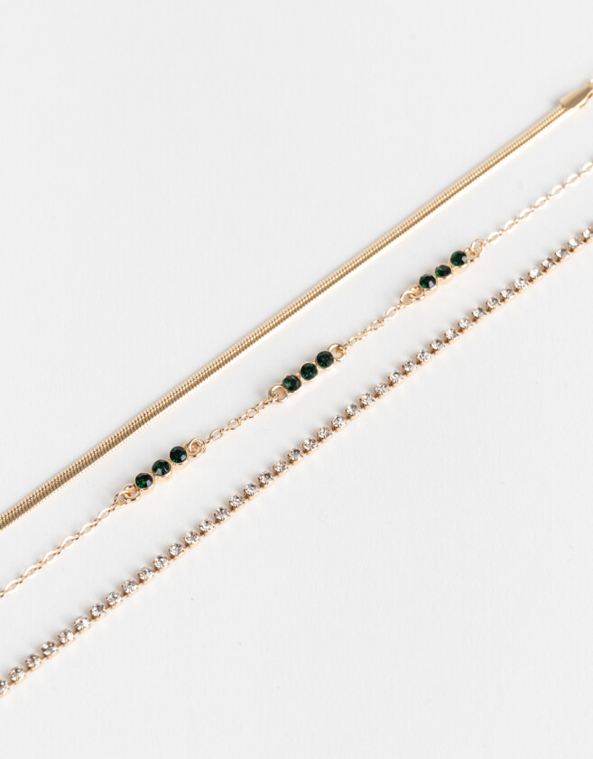 Pulseras Flexibles Sets Con mostacillas Sets De Pulseras Con Mostacillas - Dorado