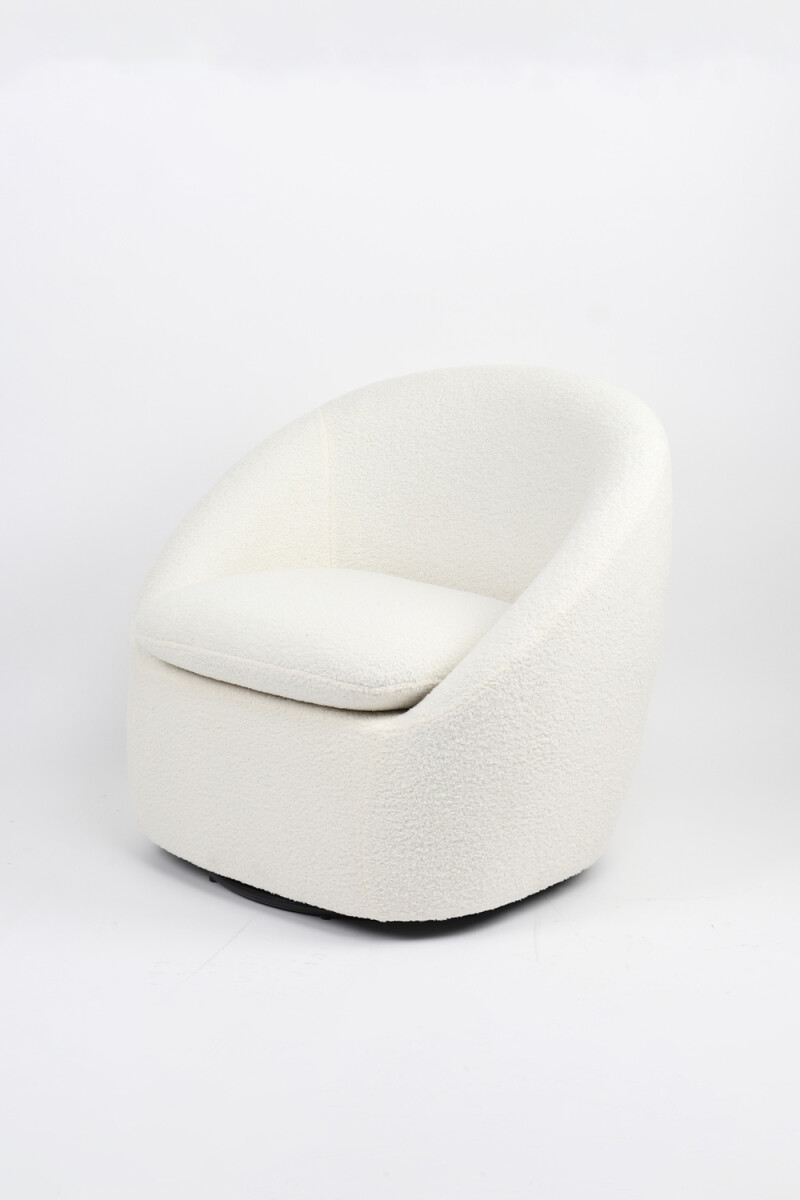 Butaca Con Base Giratoria Amelie - Blanco 