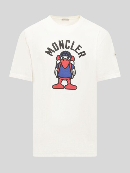 Moncler -Remera de algodón estampada, Moncler 0