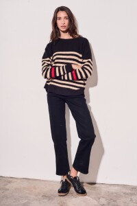 Sweater Rayado Beige