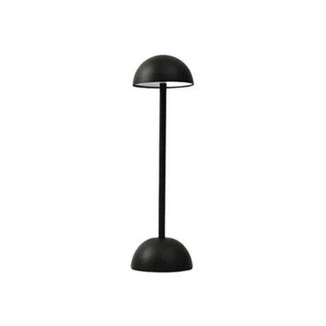 Lámpara de Mesa y Escritorio Minimalista con Luz Led Base Ondulada Negro