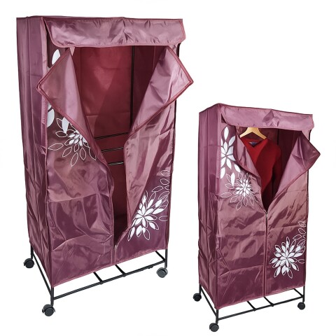 Seca Ropas De Bolsa Secador Colgar Ropa Secarropa 15kg Variante Color Bordo con Ruedas