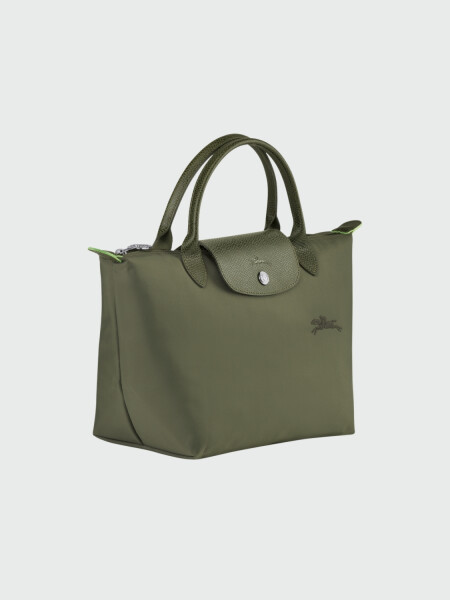 Longchamp -Cartera Longchamp plegable de nylon con cierre y asa corta, Le pliage green S 0