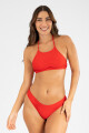 Top halter Hot red