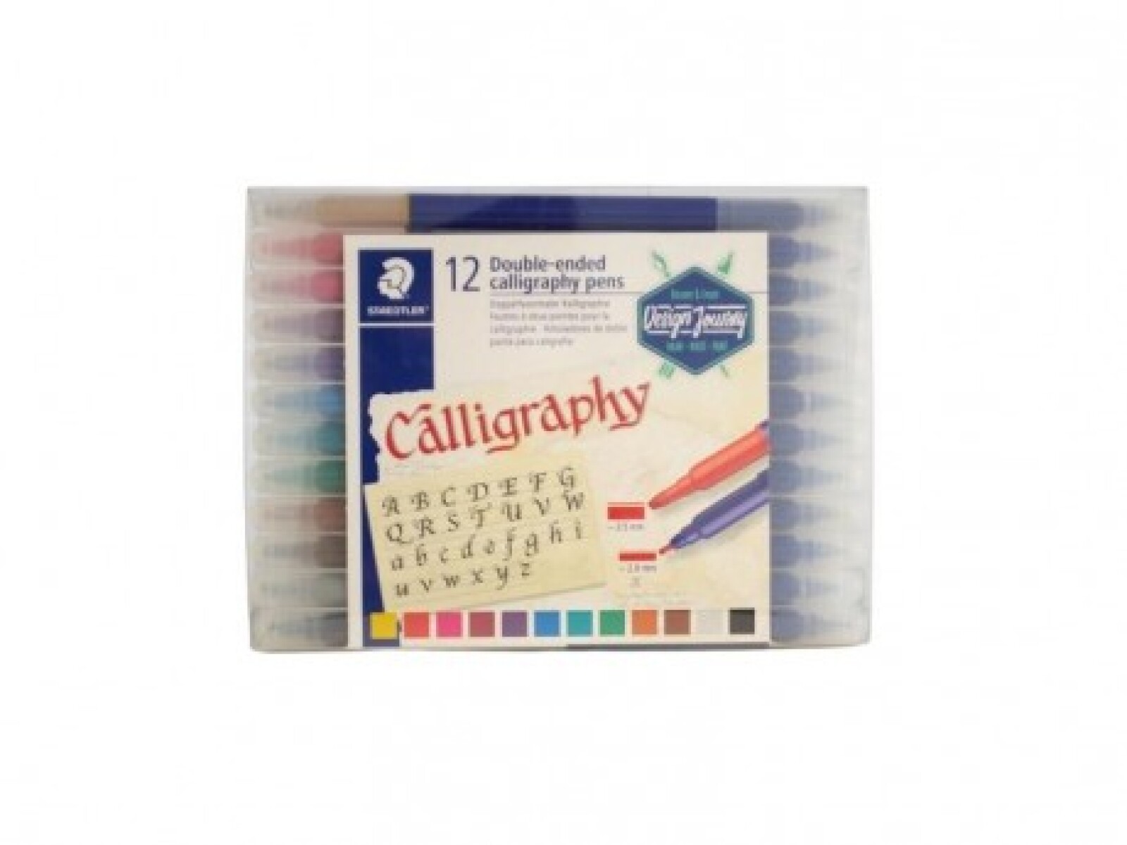 Marcador Staedtler Caliligrafy punta doble x 12 