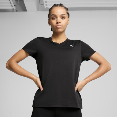 W TAD Ess.V Neck Tee 52589001 Negro