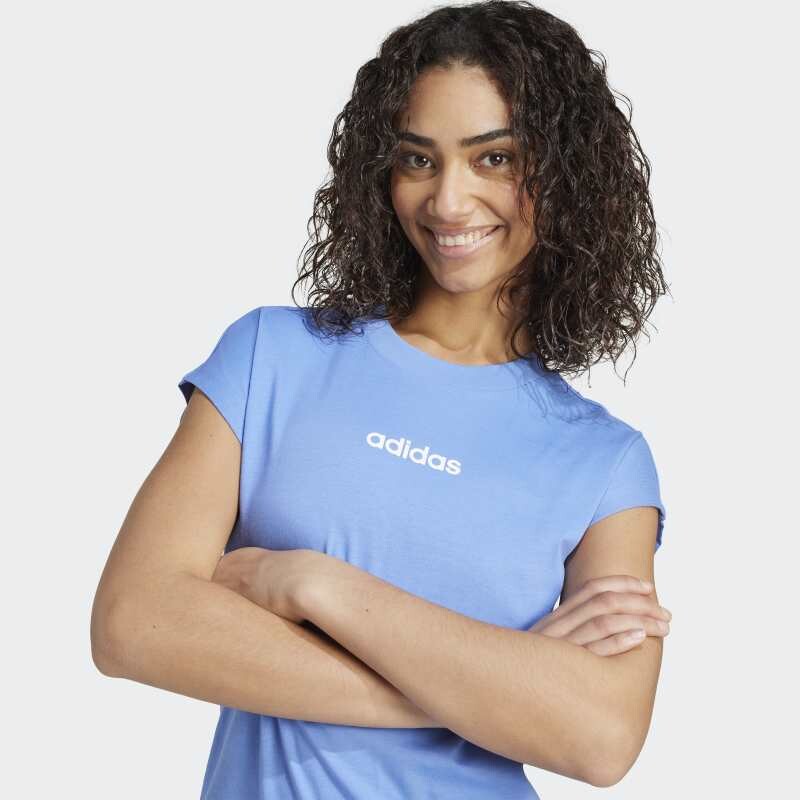 Remera Adidas Essentials Linear Azul