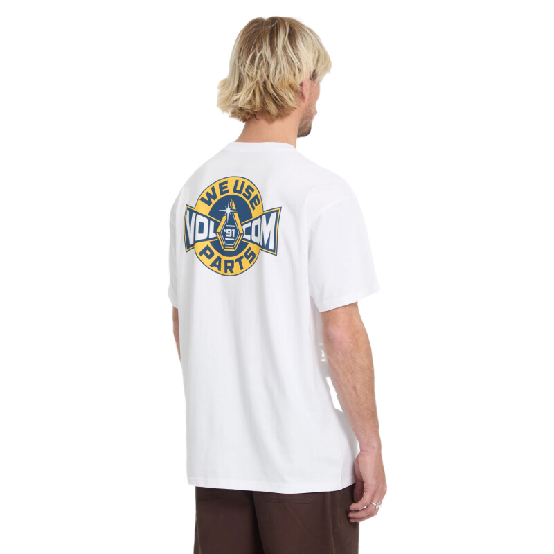Remera Volcom ABG PARTED OUT POCKET SST - Blanco Remera Volcom ABG PARTED OUT POCKET SST - Blanco