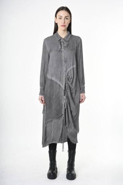 VESTIDO CAMISERO Gris