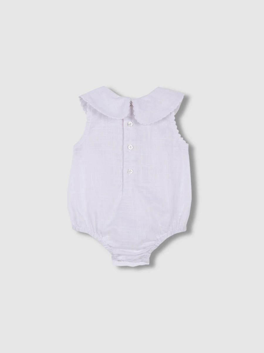 Camisa Body Con Cuello Blanco