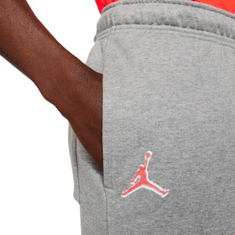 Short NIKE M J SPRT DNA HBR FLC SHORT CARBON HEATHER Gris Claro-naranja