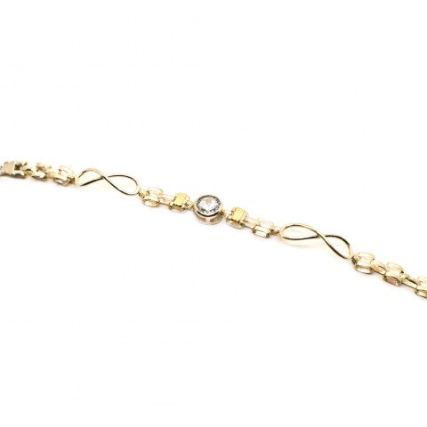 Pulsera en Oro y Plata 925 con Zirconias Pulsera en Oro y Plata 925 con Zirconias