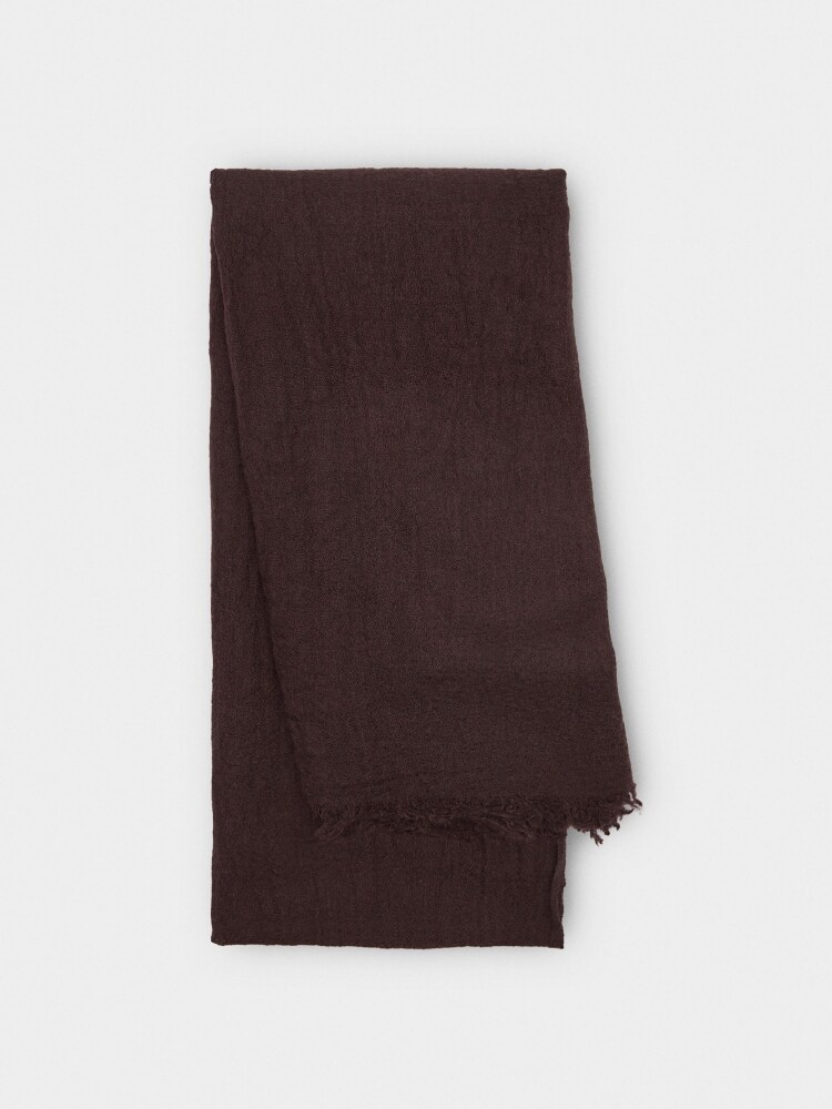 Pashmina Con Lana marron