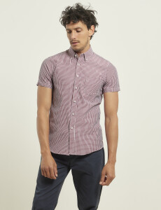 012433 CAMISA HARRINGTON URBAN Rojo/blanco