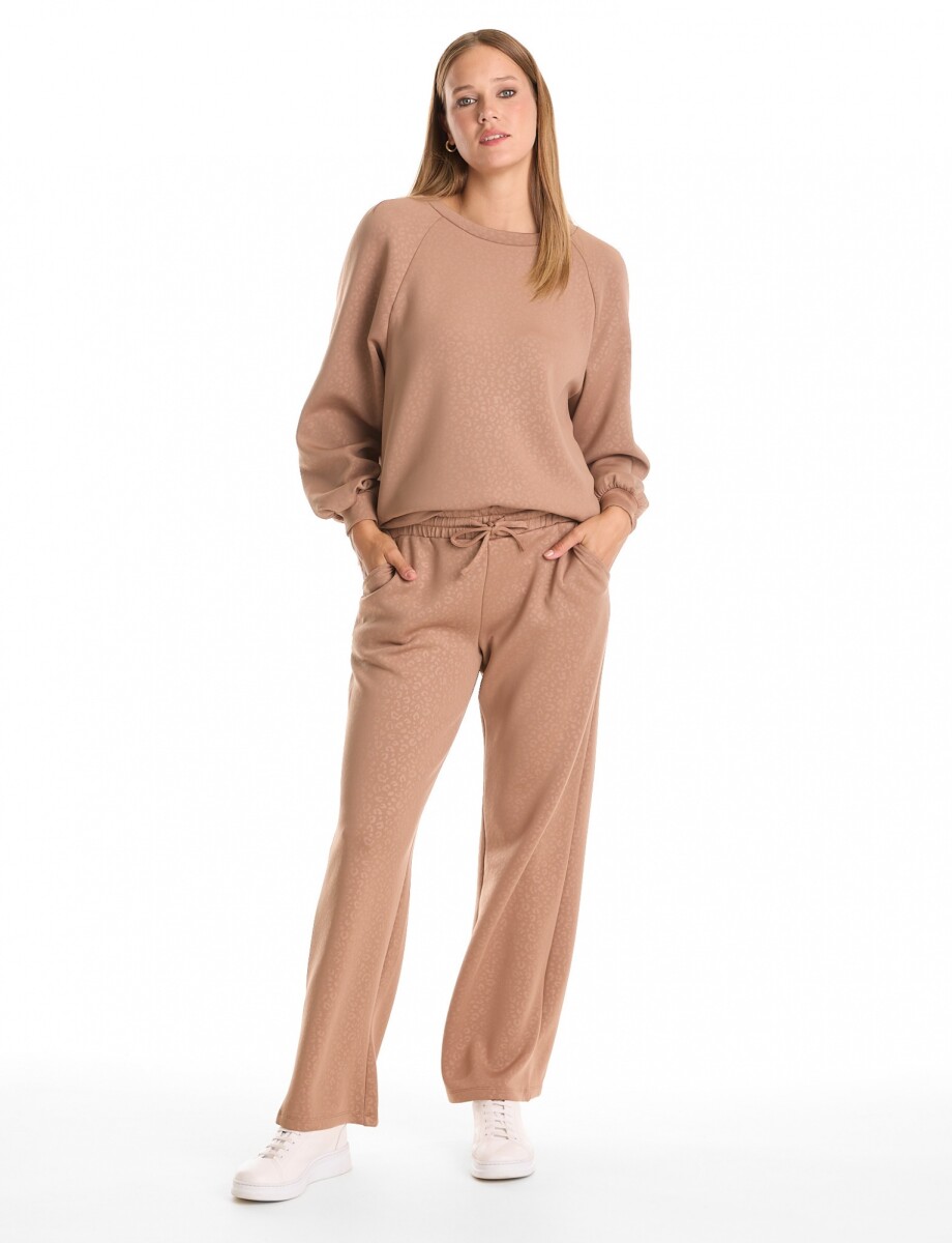 Jogger Recto Print - Tostado 