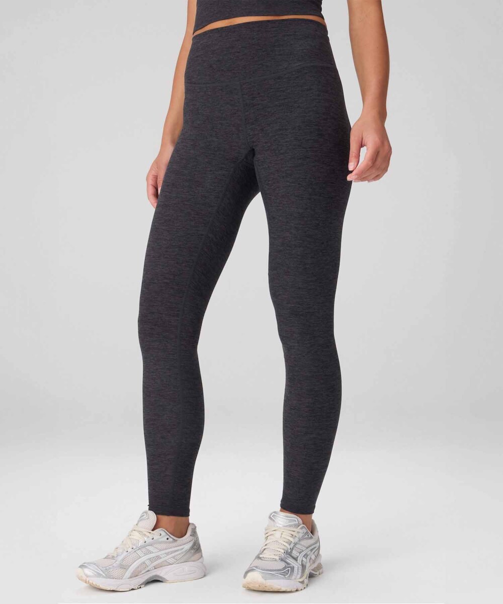 Leggings HeatherFlex High-Waisted TLC Mujer - Black Heather 