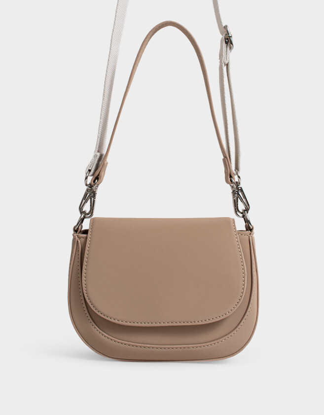 Bandoleras Boho Bandolera Con Solapa - Marron Beige