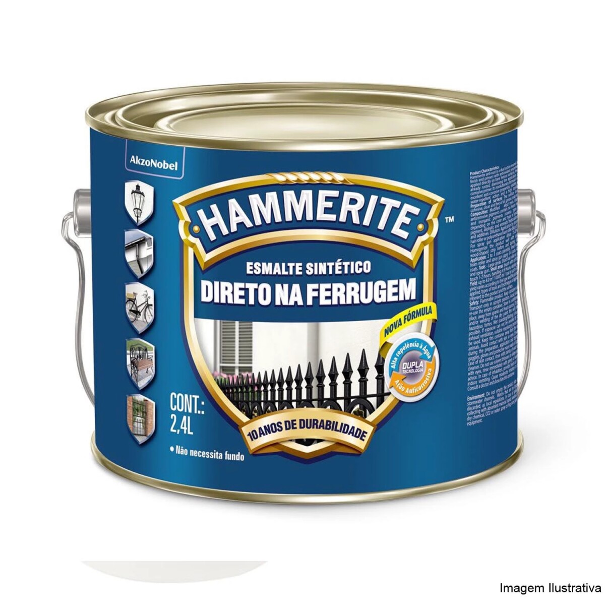 Hammerite brillante - Negro 2.4L 