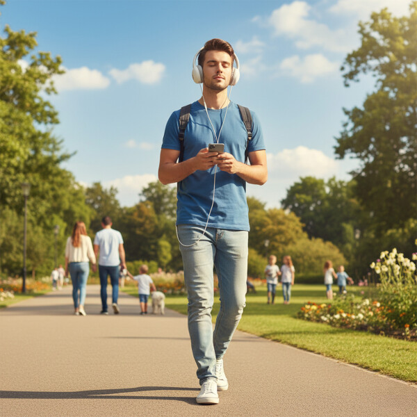 Auricular Cableado Vincha Stereo Goldtech Microfono Jack Color Blanco