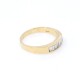 Anillo medio sin fin en oro 18k y brillantes baguettes Anillo medio sin fin en oro 18k y brillantes baguettes