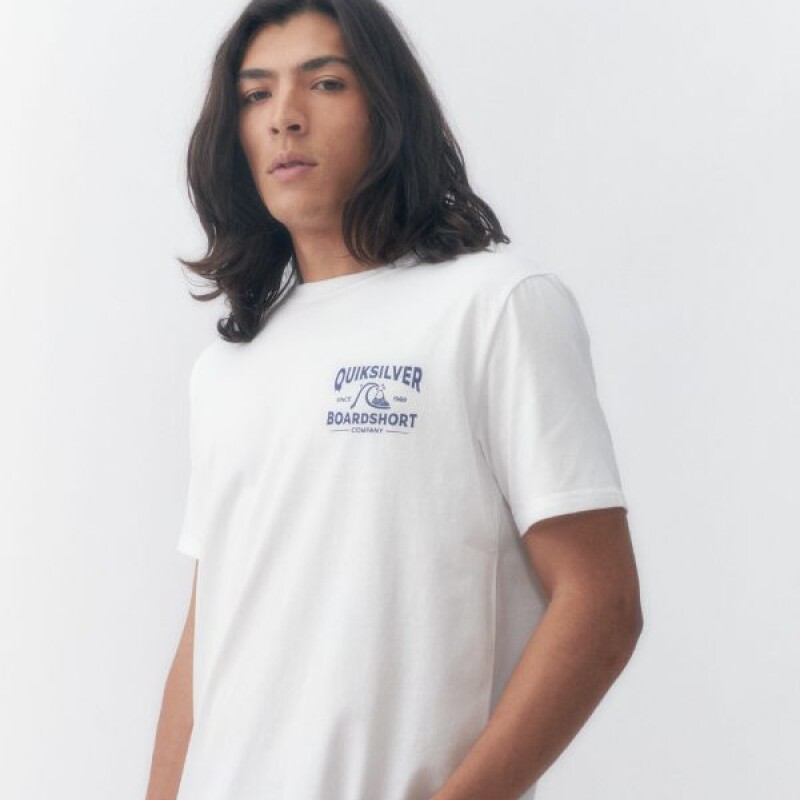 Remera Quiksilver Tested Blanco
