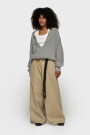 WIDE PANTS TWILL Beige