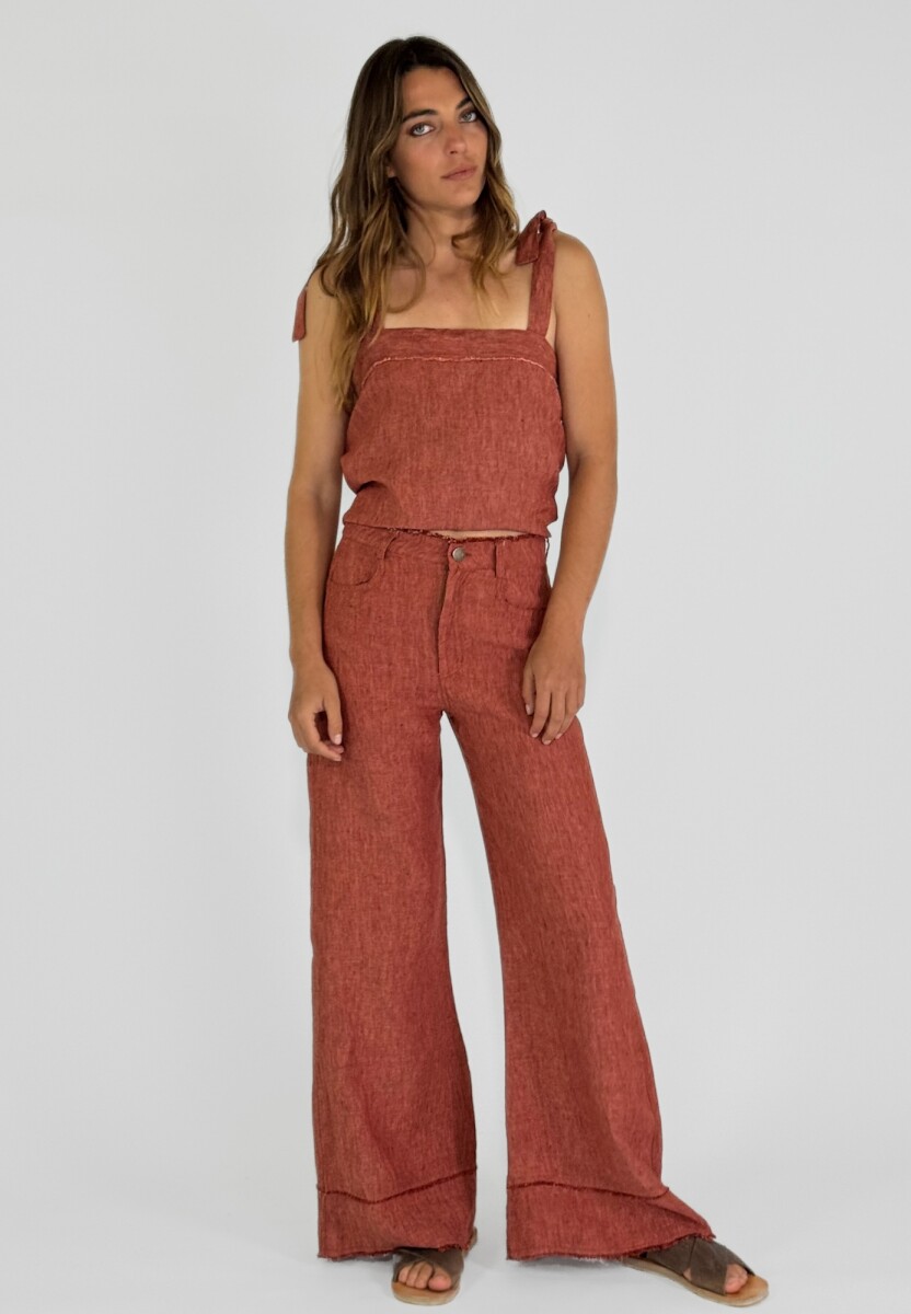 PANTALON RUFINA - LADRILLO 