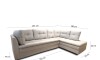 Sillon 3 cuerpos - Coimbra Izquierdo beige