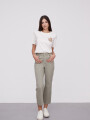 Pantalon Lindora Verde Grisaceo