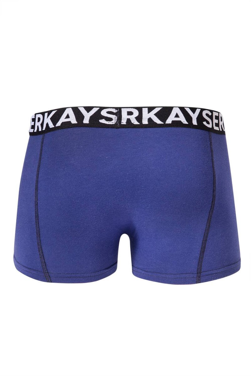 Boxer infantil liso 10 al 16 Azul
