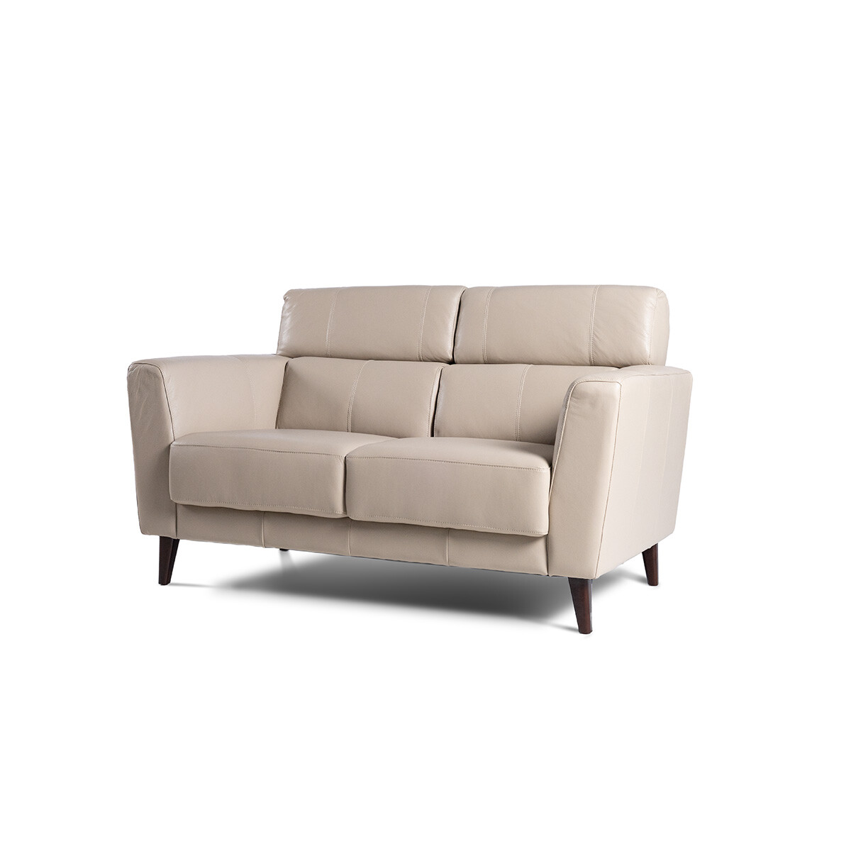 Sofá Zurik - Cuero Básico - 2 cuerpos - 519 (Beige) 