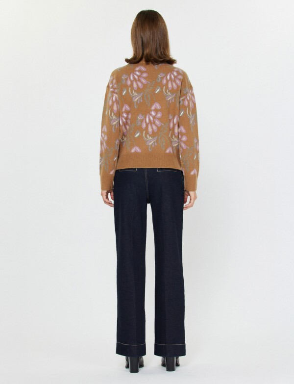 Buzo Zip Cuello Alto TOSTADO/MULTI