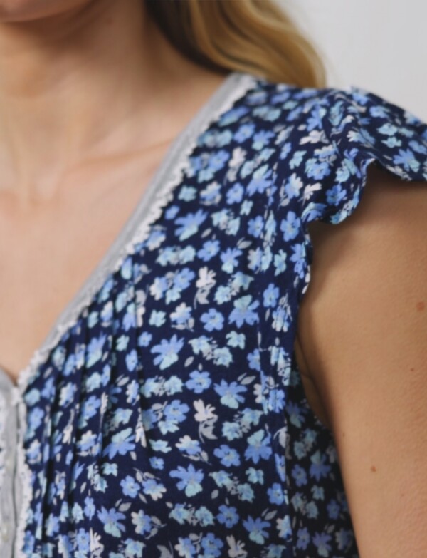 Pijama Con Short AZUL/MULTI