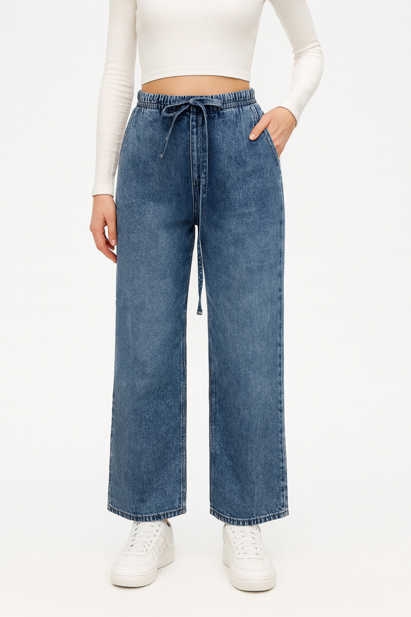 Pantalon Matea - Azul Grisaceo 