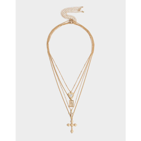 Collares Cortos Religioso Dorado