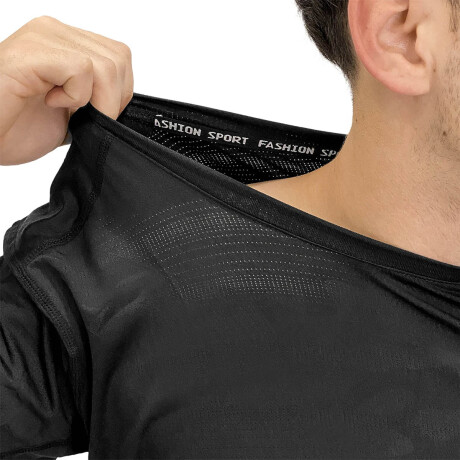 Set X3 Remeras Deportivas Para Entrenamiento Hombre Negro