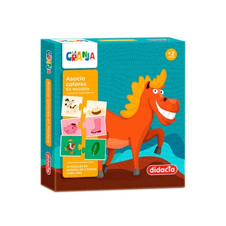 Juego Asocio Colores en madera La granja Didacta 001