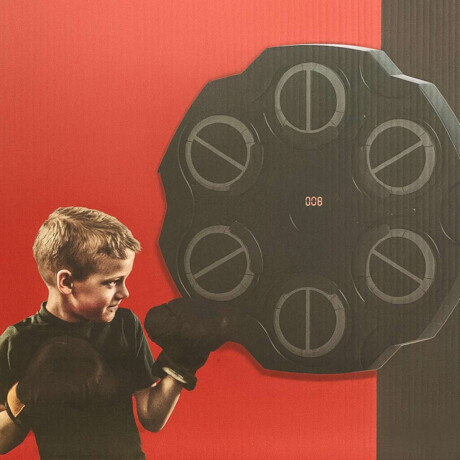 Set de Boxeo Interactivo con Luces Negro