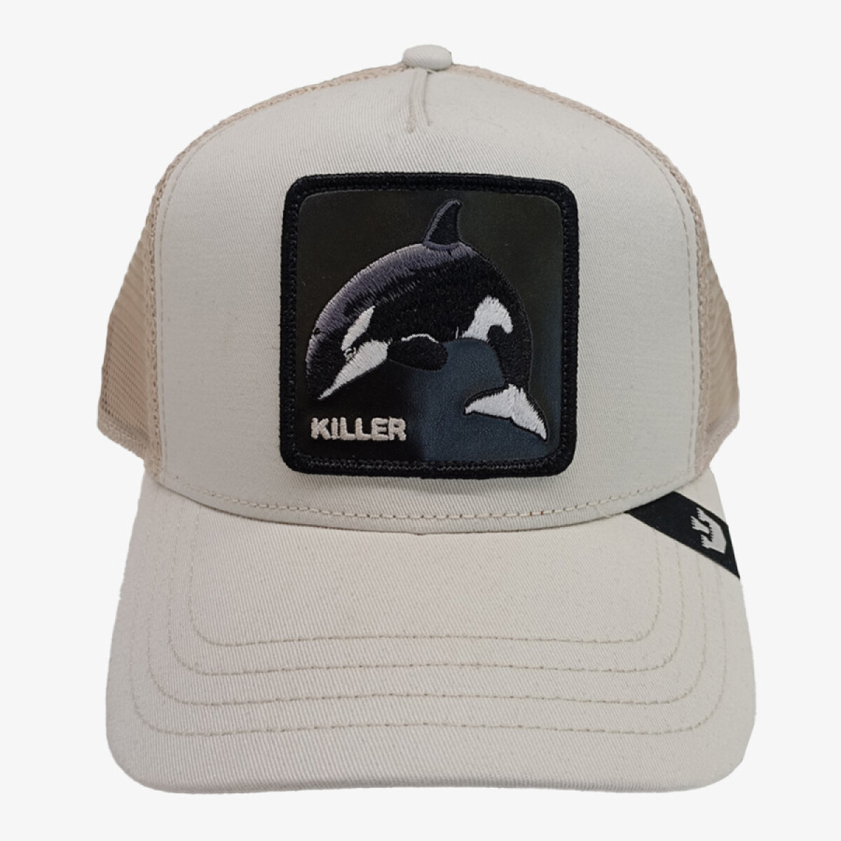 Gorra Goorin Bros Trucker Baseball - The Killer Orca - Crema 
