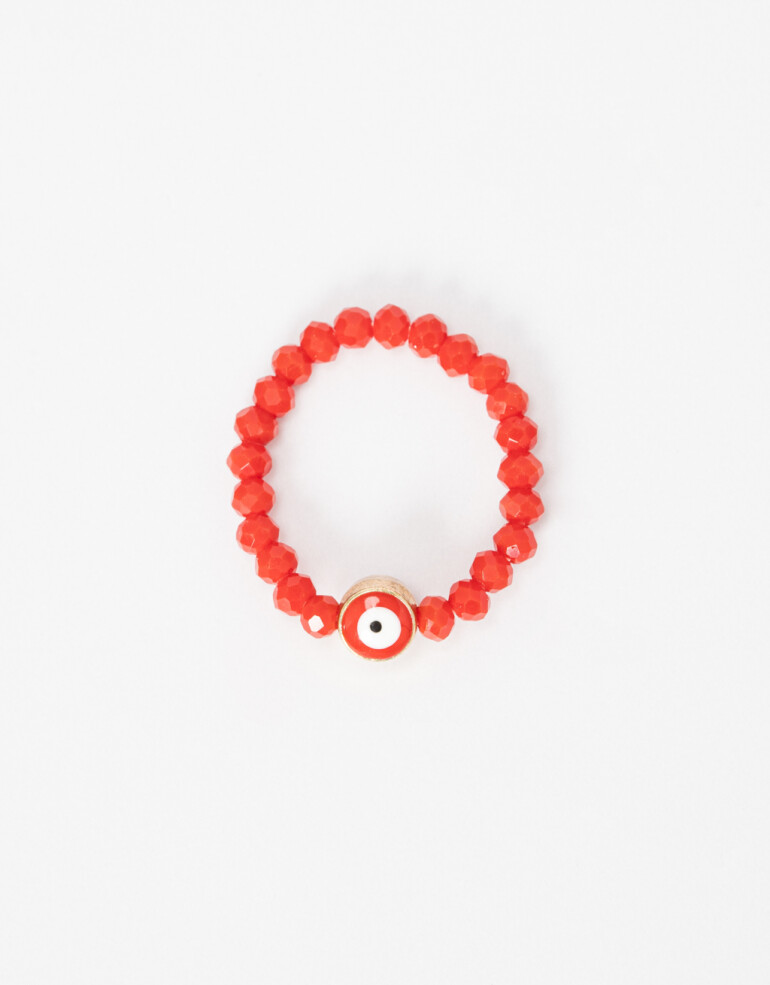 Anillos Chicos Lucky charm Anillo Chico Ojito Monocromo Lucky - Rojo Cereza