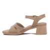 Sandalias Comfortflex Taco 5cm Moca