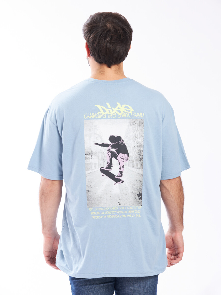 T-SHIRT VALVI DIXIE - Azul Piedra 