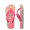 Sandalias Infantiles Havaianas Hav.Kids Flores Blanco - Rosado - Fucsia