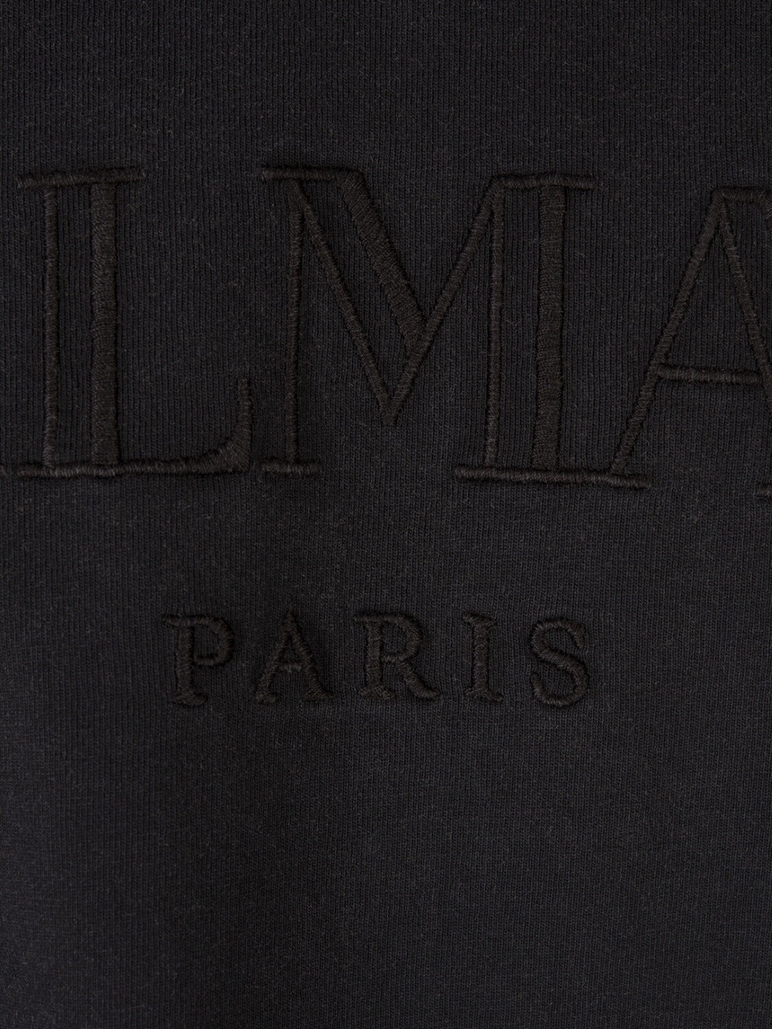 BALMAIN - Camiseta holgada con bordado vintage de Balmain Gris