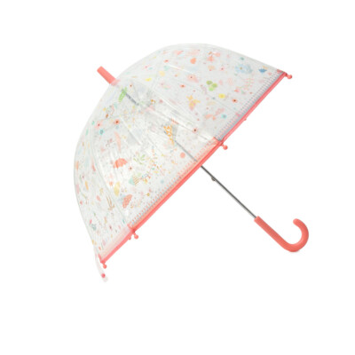Paraguas transparente Pequeñas ligerezas Rosa Djeco Paraguas transparente Pequeñas ligerezas Rosa Djeco