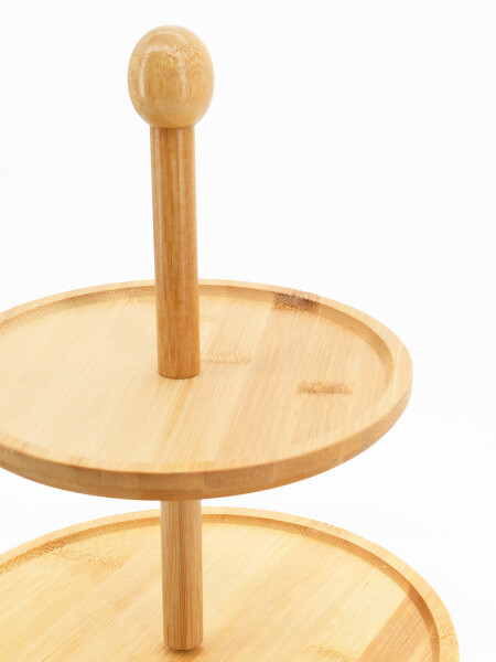 SOPORTE MADERA ALIMENTOS BEIGE